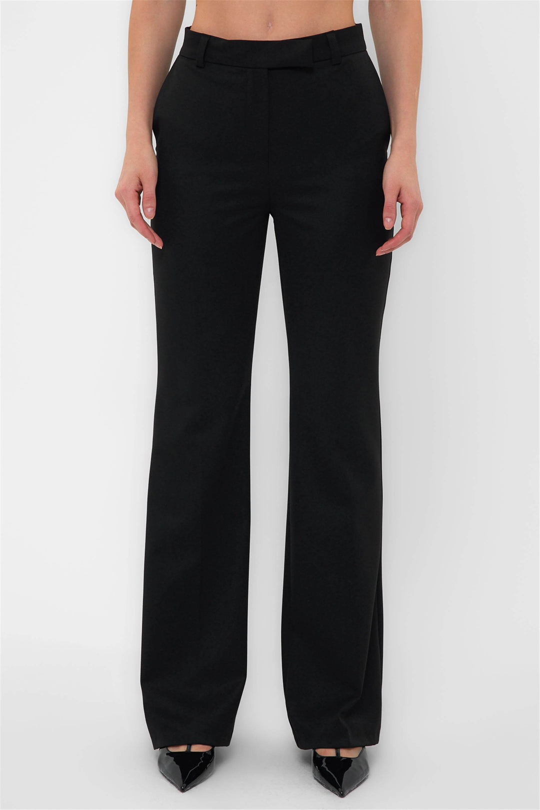 Fulled length flared pants