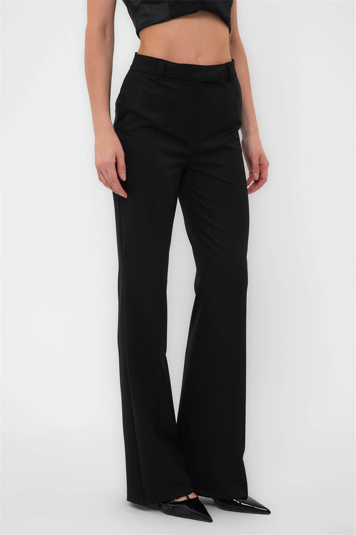 Fulled length flared pants