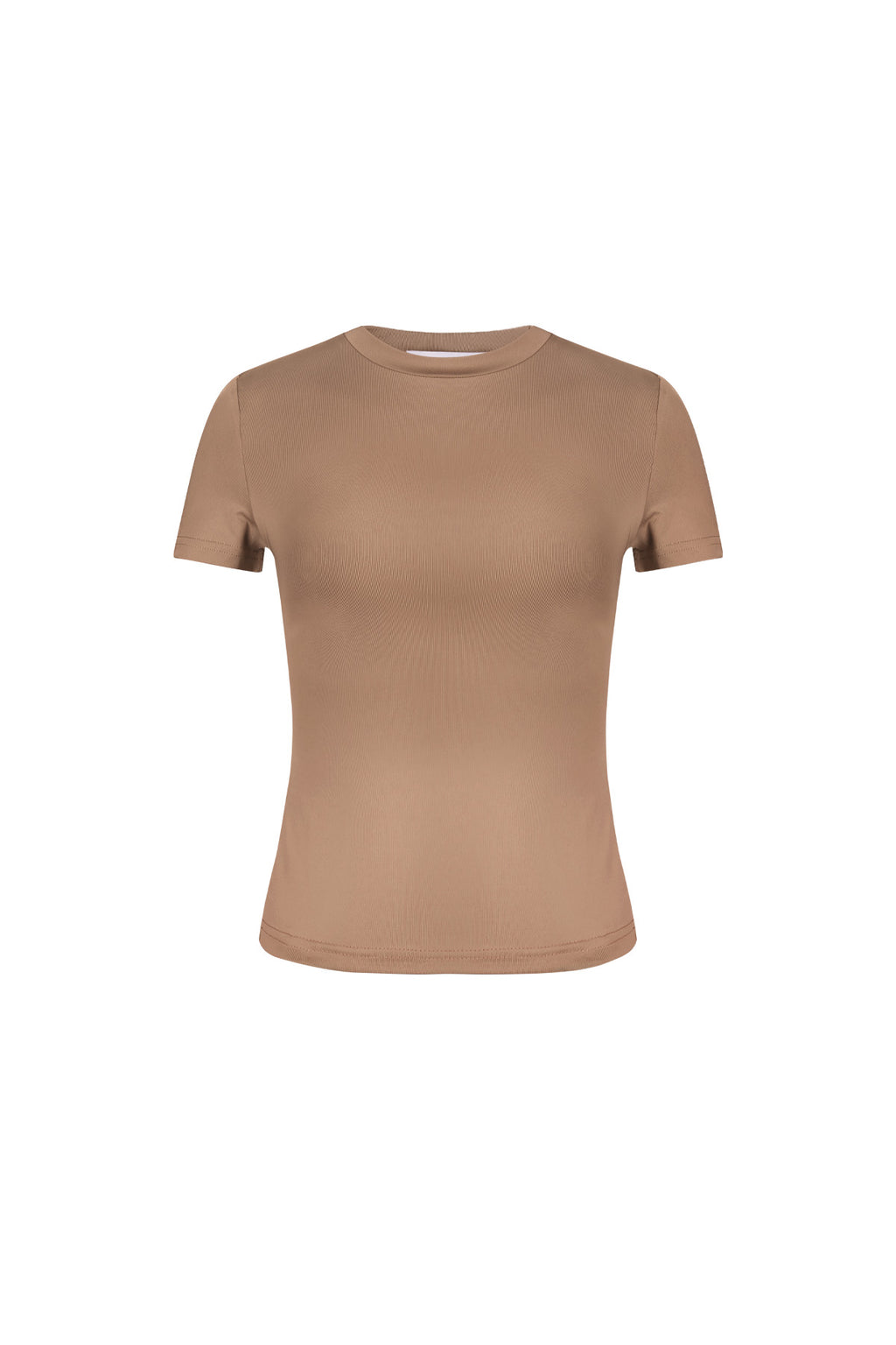 Polyester Vrouwen Korte Mouw Top Gepaste Bodycon